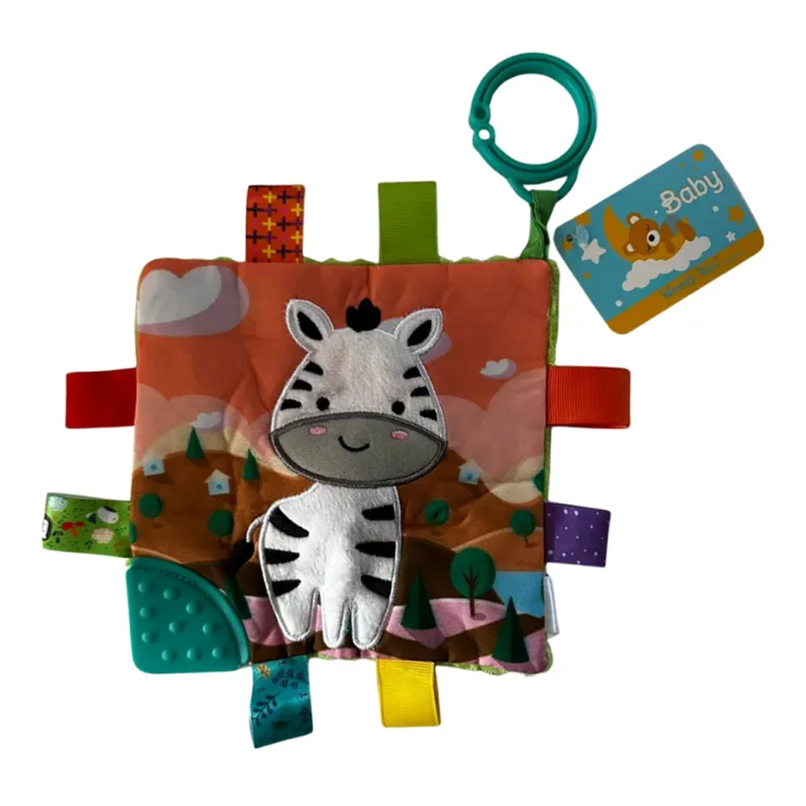 Sonajero Tuto Sensorial Bebé con Mordedor Animales BlueKids 3