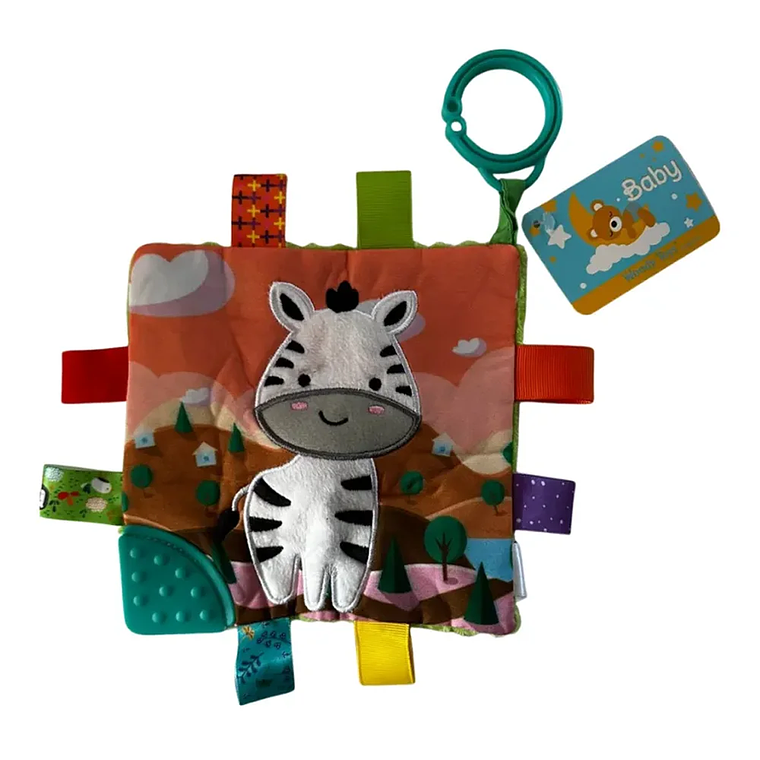 Sonajero Tuto Sensorial Bebé con Mordedor Animales BlueKids 3