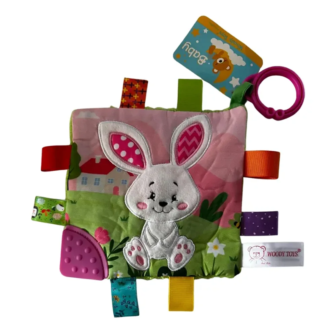 Sonajero Tuto Sensorial Bebé con Mordedor Animales BlueKids 5