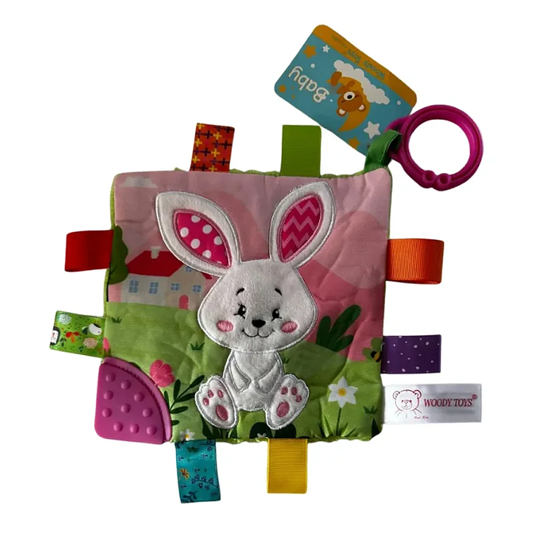 Sonajero Tuto Sensorial Bebé con Mordedor Animales BlueKids 5