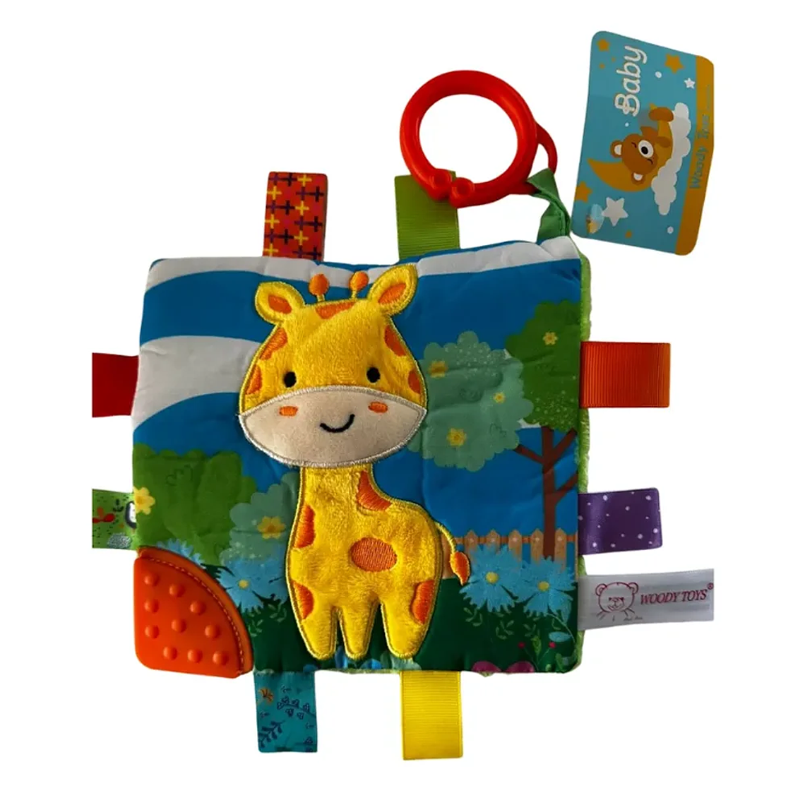 Sonajero Tuto Sensorial Bebé con Mordedor Animales BlueKids 6