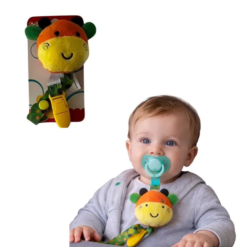 Porta Chupete Sujetador Bebé Animalitos Clip Lavable BlueKids 4