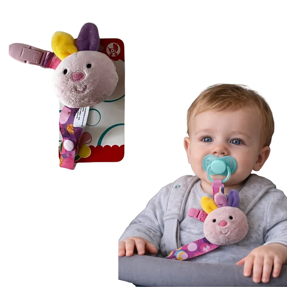 Porta Chupete Sujetador Bebé Animalitos Clip Lavable BlueKids 5