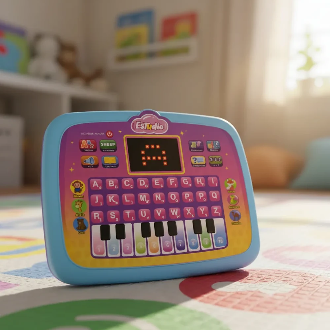Computadora Juguete Educativo Infantil Música y Letras BlueKids 5