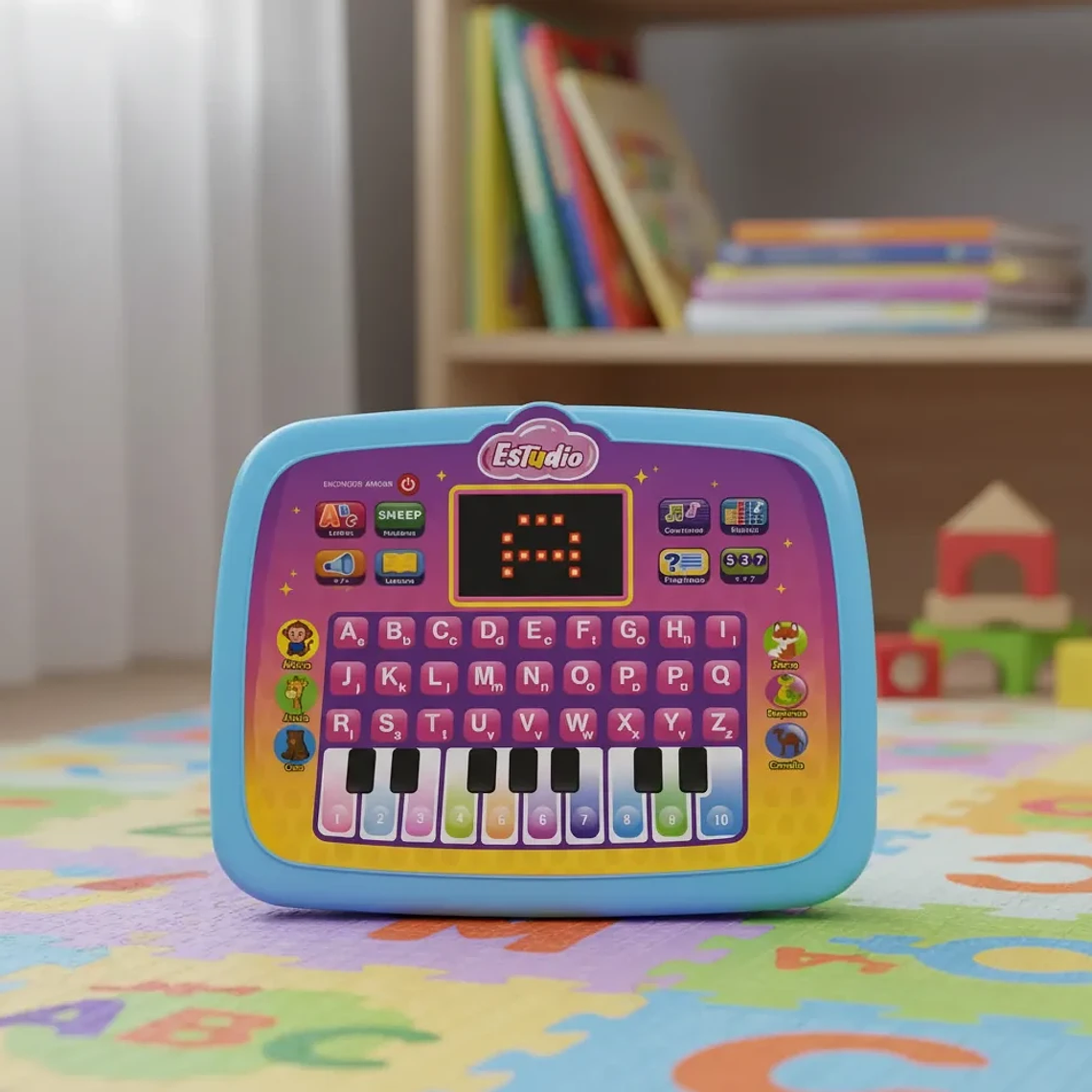 Computadora Juguete Educativo Infantil Música y Letras BlueKids 6