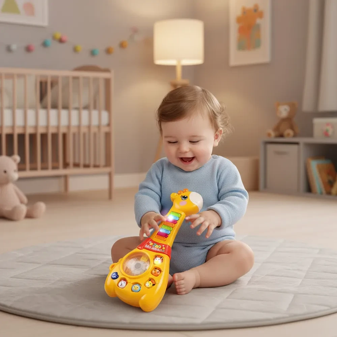 Jirafa Guitarra Bebé Juguete Musical Didáctico BlueKids 5