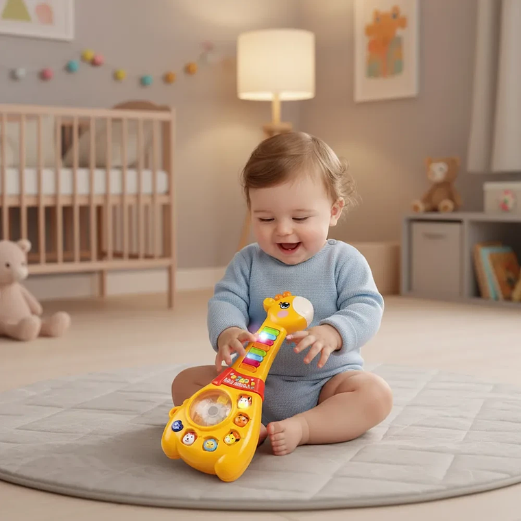 Jirafa Guitarra Bebé Juguete Musical Didáctico BlueKids 5