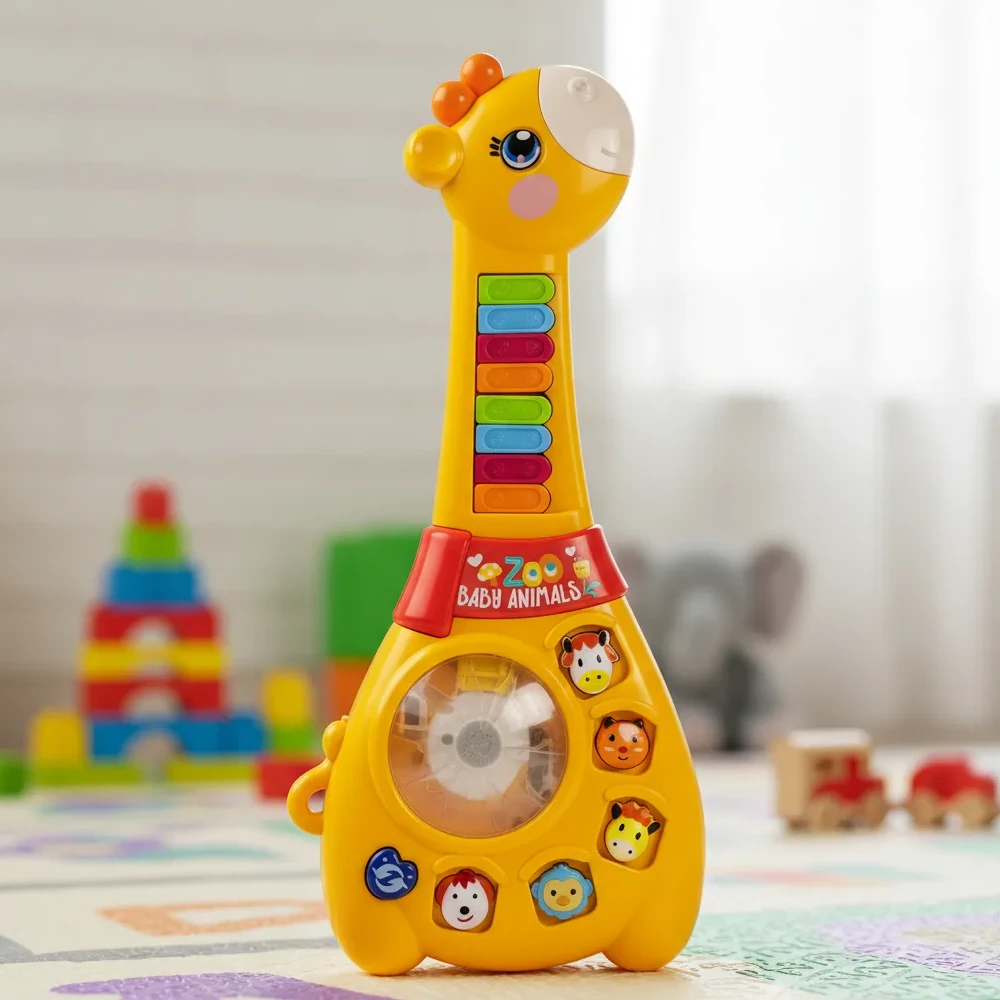 Jirafa Guitarra Bebé Juguete Musical Didáctico BlueKids 6