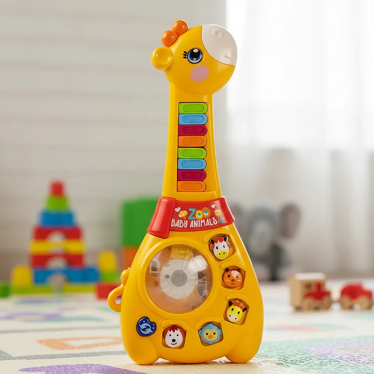 Jirafa Guitarra Bebé Juguete Musical Didáctico BlueKids 6