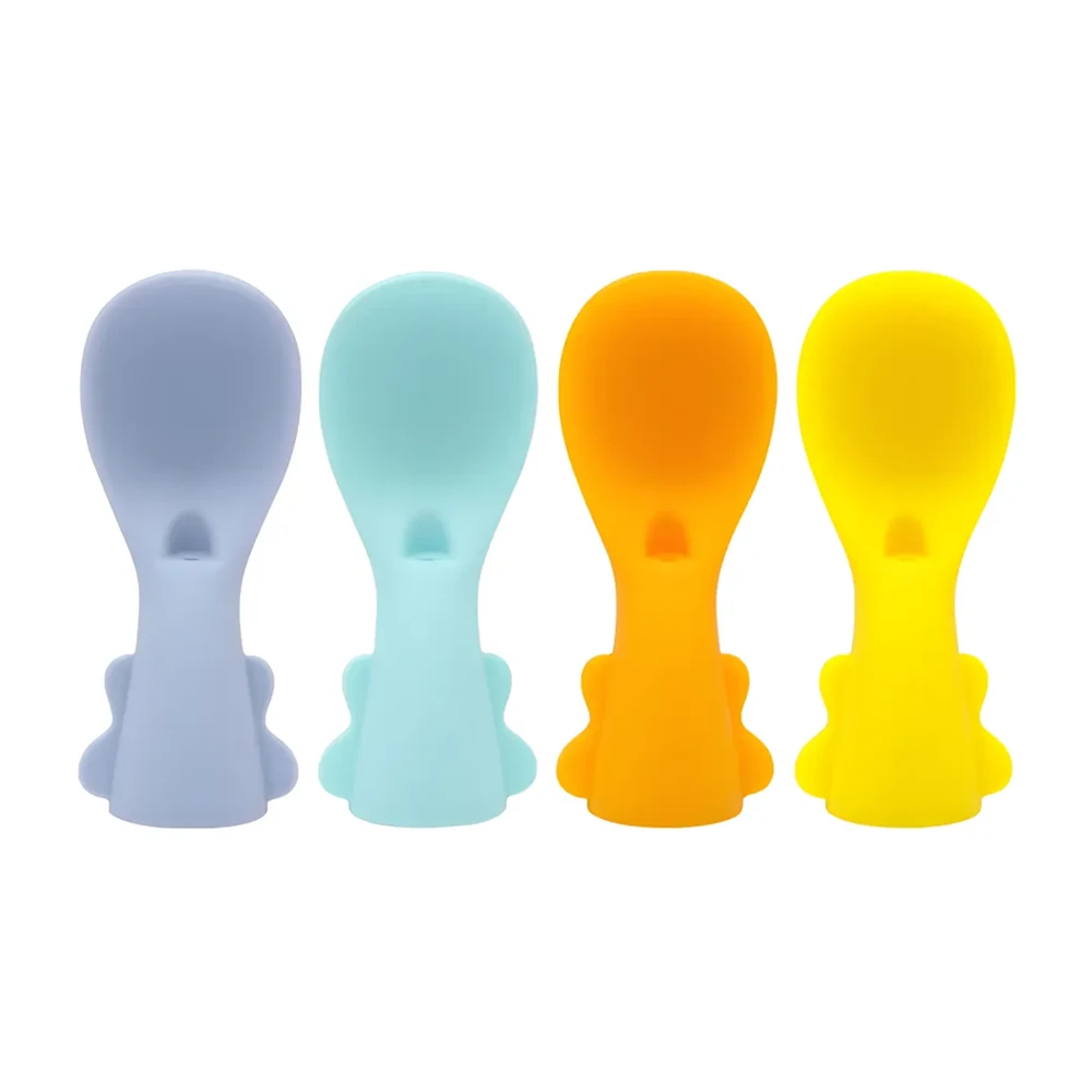 Set 5 Cucharas Silicona para Bolsas de Alimentación | BlueKids 1