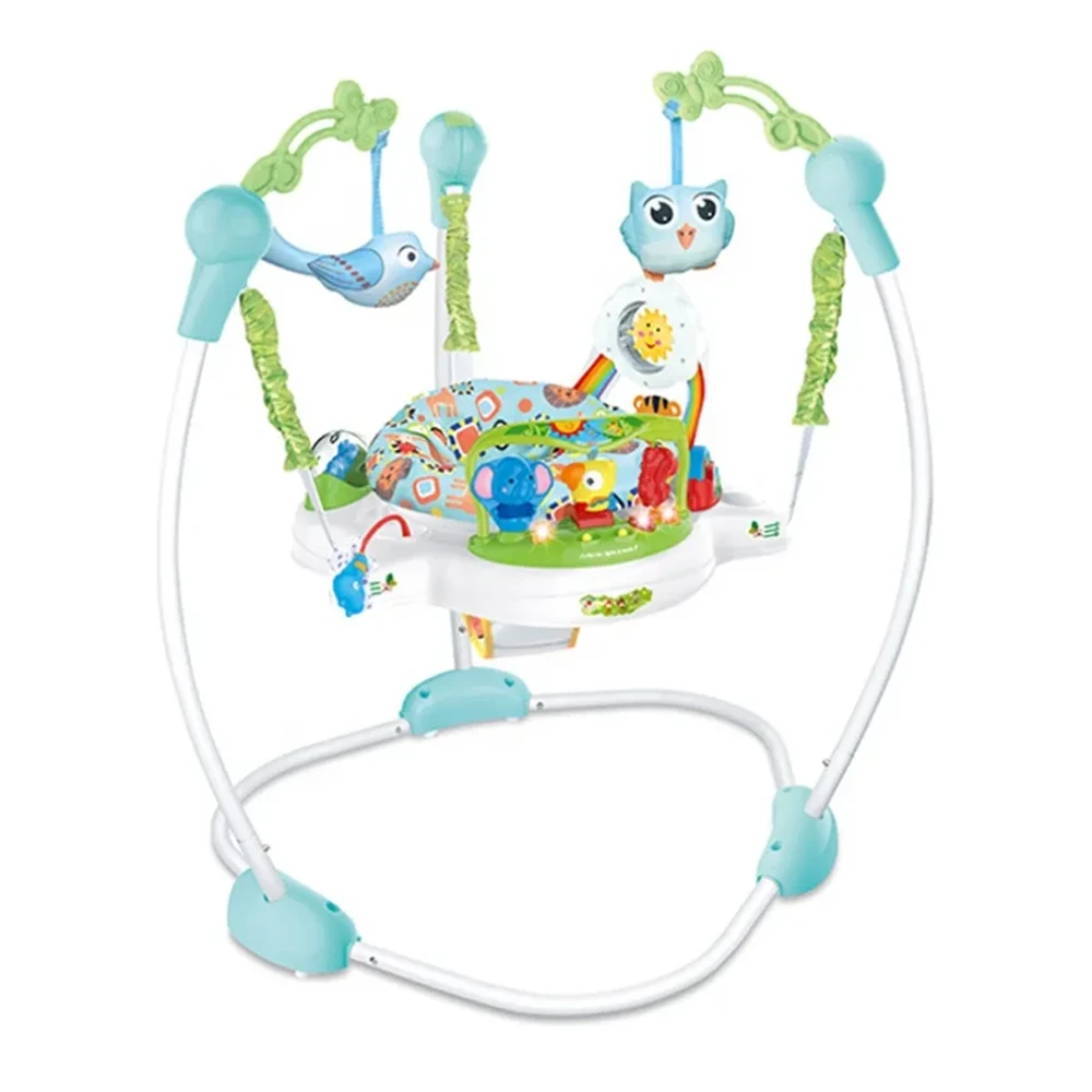 Saltarín Musical Baby Jumper 360 con 3 Niveles en Rosado y Azul | BlueKids  2