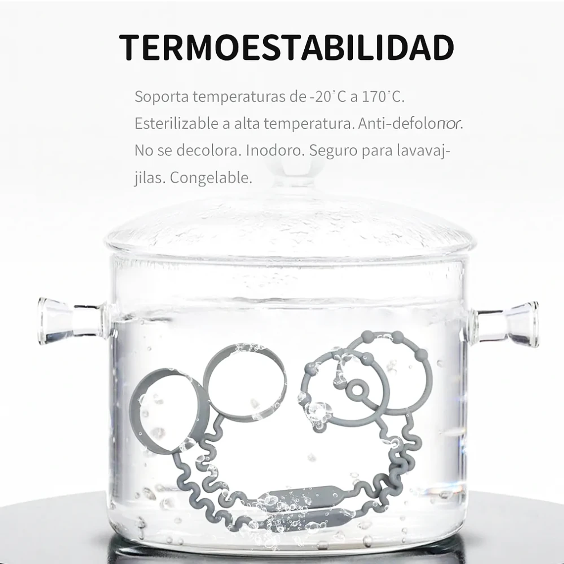 Cadena Porta Mamaderas y Juguetes de Silicona en Color Gris | BlueKids 7