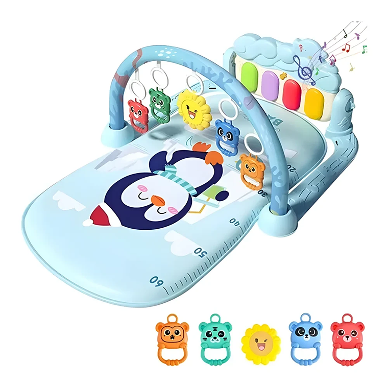 Gimnasio para Bebé con Piano Musical y Alfombra Acolchada | BlueKids  3