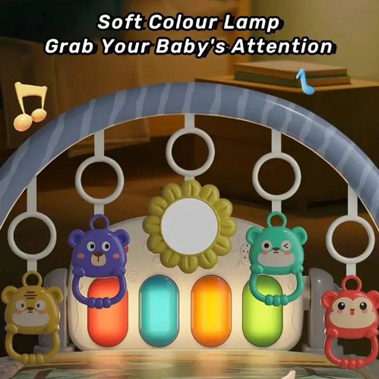 Gimnasio para Bebé con Piano Musical y Alfombra Acolchada | BlueKids  7