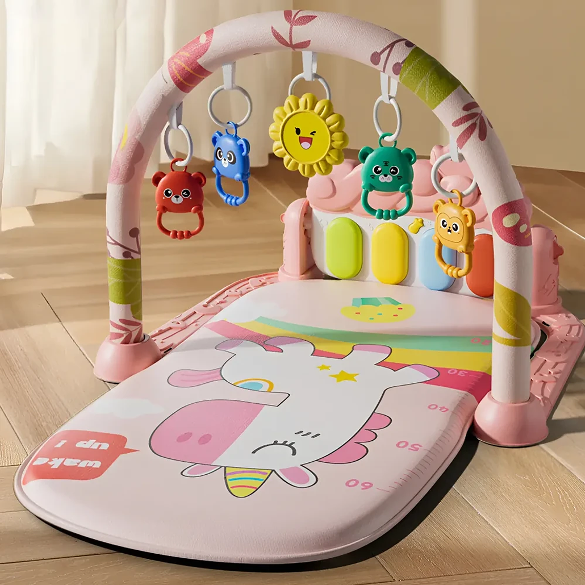 Gimnasio para Bebé con Piano Musical y Alfombra Acolchada | BlueKids  8