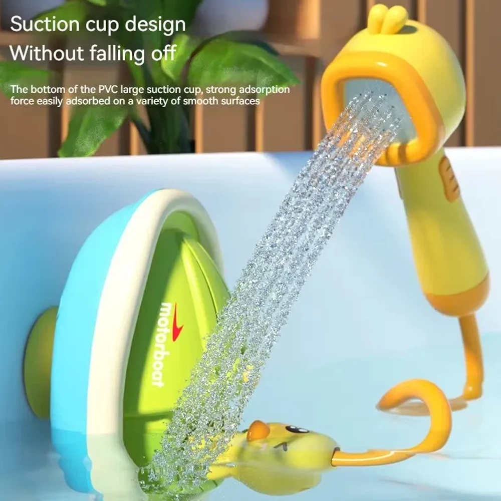 Juguete de Baño con Ducha Manual y Barco Flotante | BlueKids  9