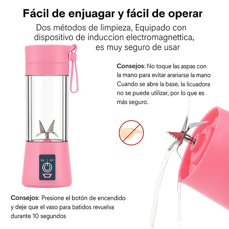 Mini Licuadora Portátil USB para Papillas y Jugos | BlueKids  4