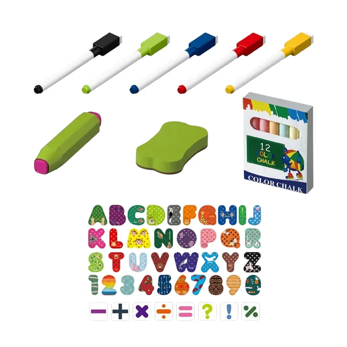 Pizarra Magnética Infantil 2 en 1 con Caballete y Accesorios | BlueKids 8