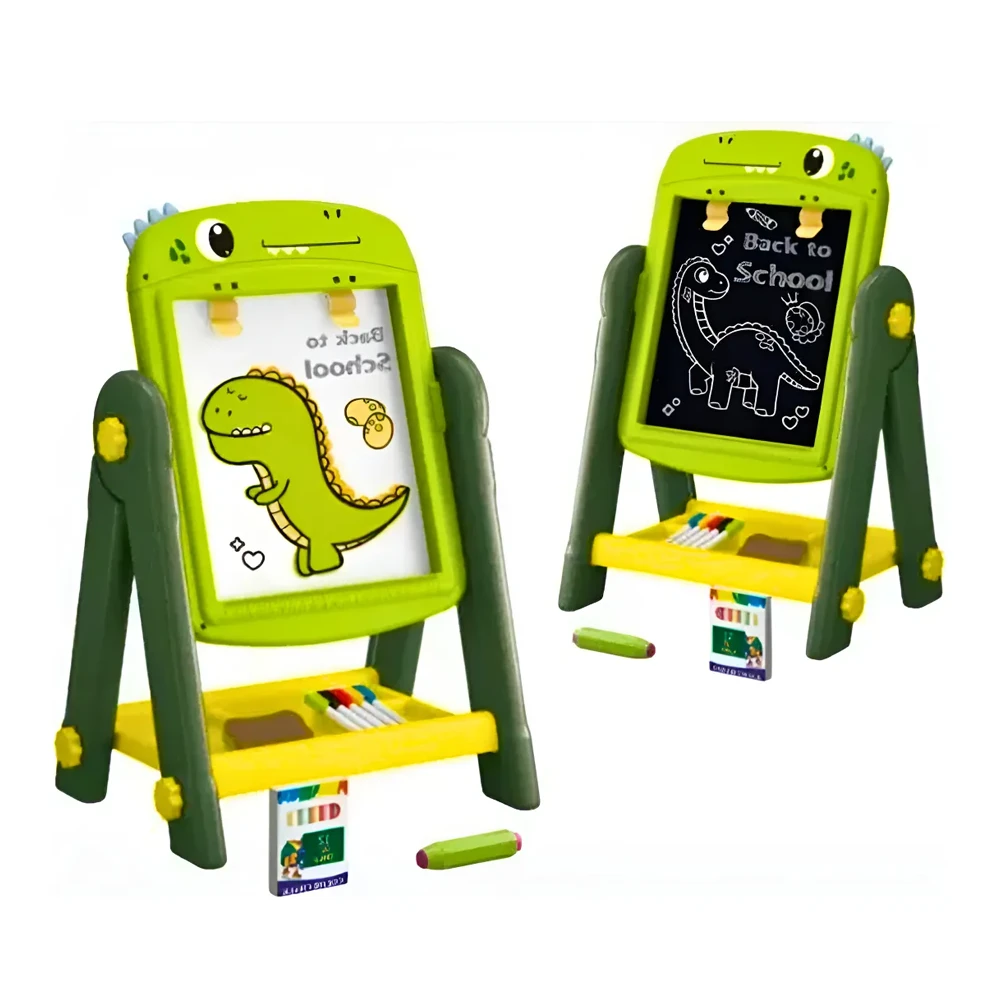 Pizarra Magnética Infantil 2 en 1 con Caballete y Accesorios | BlueKids 2