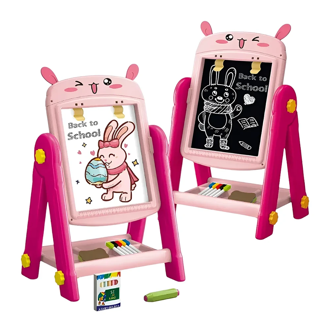 Pizarra Magnética Infantil 2 en 1 con Caballete y Accesorios | BlueKids 1