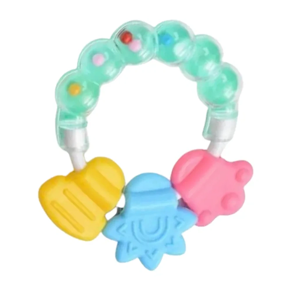 Mordedor de Silicona para Bebé con Sonajero y Libre de BPA BlueKids  8