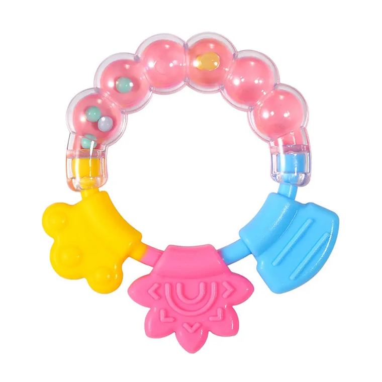 Mordedor de Silicona para Bebé con Sonajero y Libre de BPA BlueKids  9