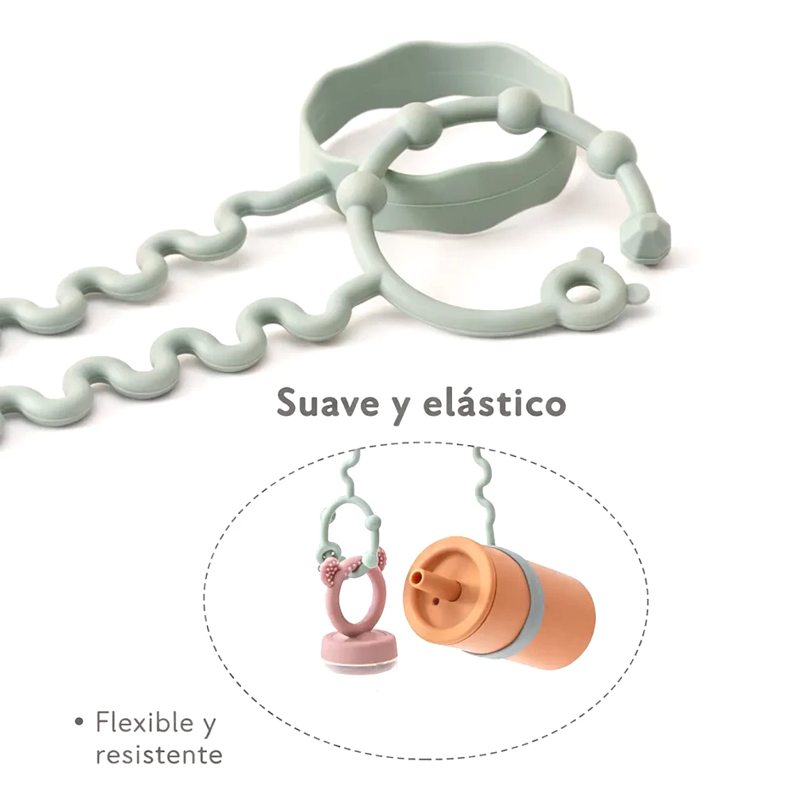 Sujetador de Mamadera y Juguetes Sensorial Libre de BPA Bluekids 3