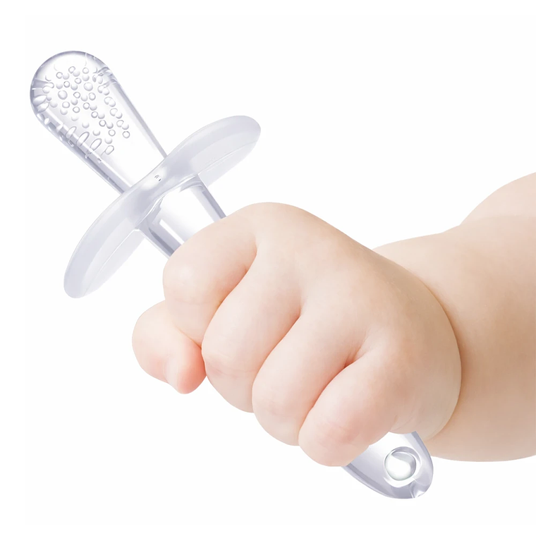 Mordedor de Silicona Masajeador de Encías con Barrera de Seguridad BlueKids  2