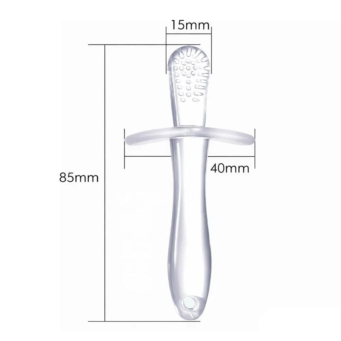 Mordedor de Silicona Masajeador de Encías con Barrera de Seguridad BlueKids  6