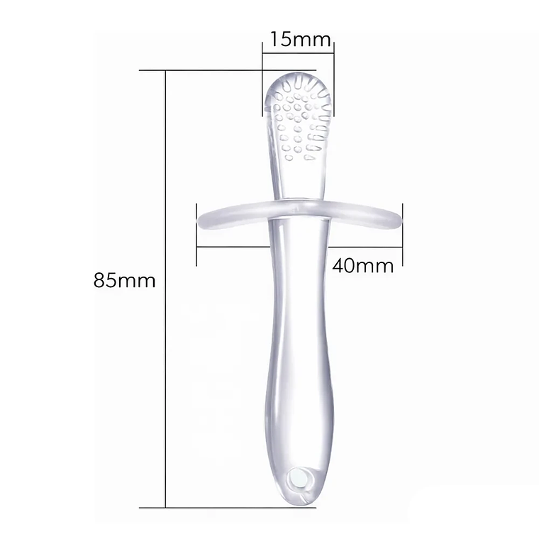 Mordedor de Silicona Masajeador de Encías con Barrera de Seguridad BlueKids  6