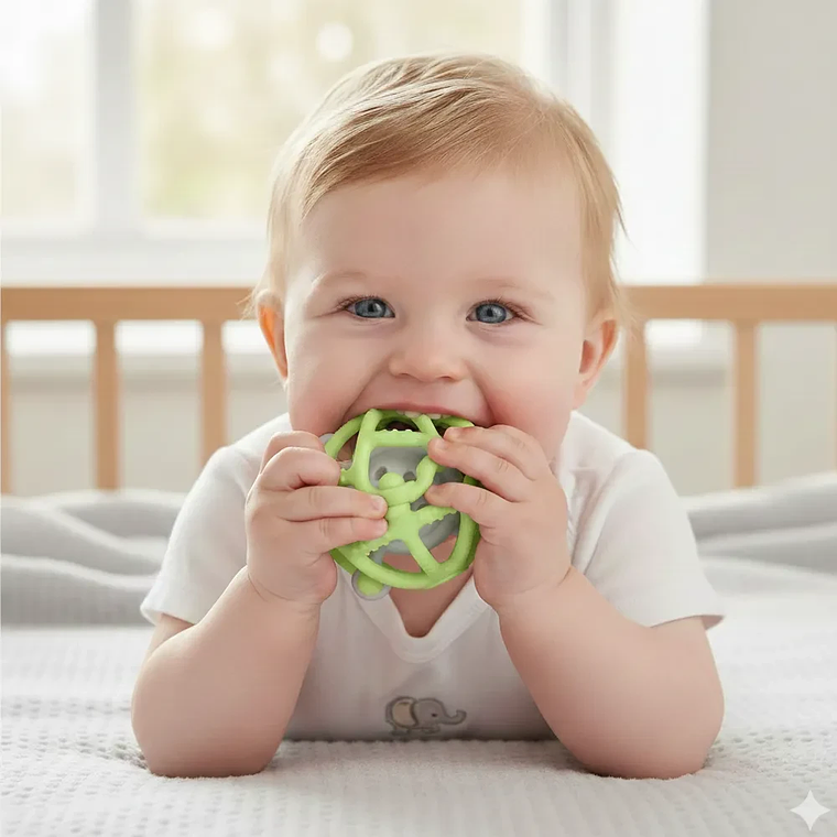 Mordedor de Silicona para Bebé con Masajeador de Encías Libre de BPA 8