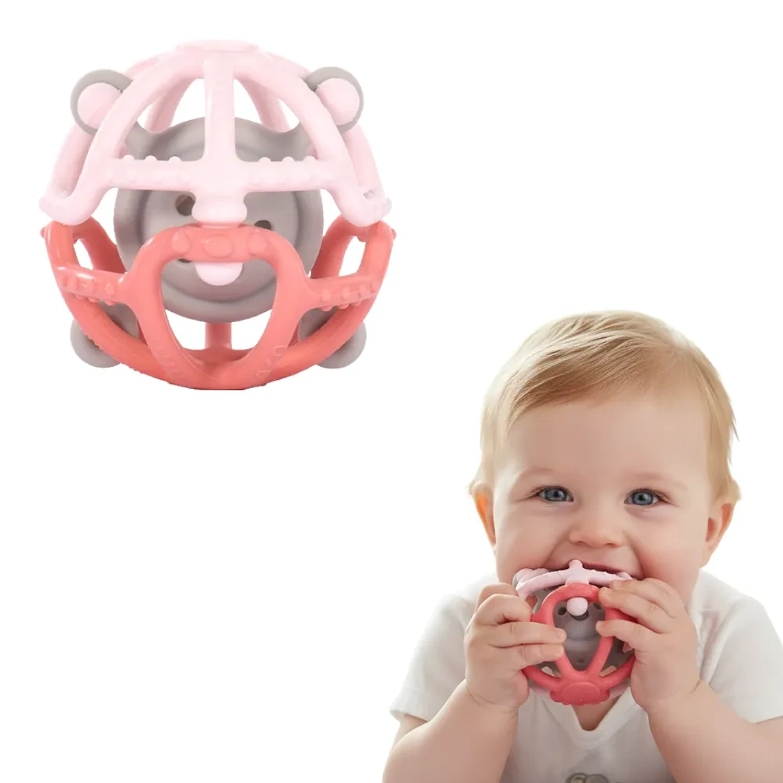 Mordedor de Silicona para Bebé con Masajeador de Encías Libre de BPA 3