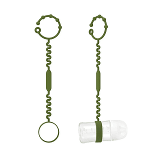 Cadena Sujetadora de Silicona para Biberón y Vasos Ajustable Libre de BPA 