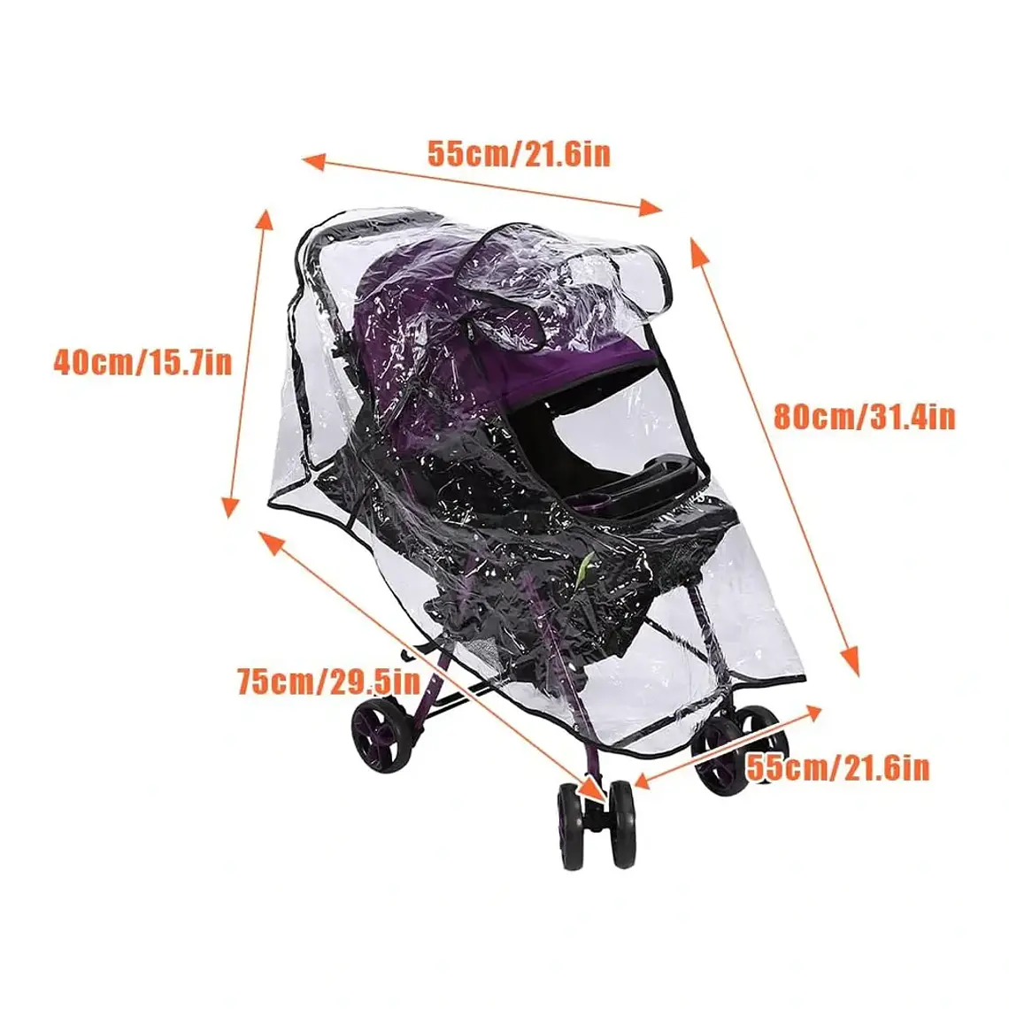 Cubre Coche Impermeable Universal con Ventanilla y Cierre 3