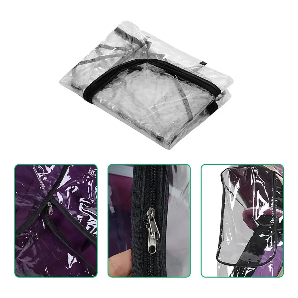 Cubre Coche Impermeable Universal con Ventanilla y Cierre 5