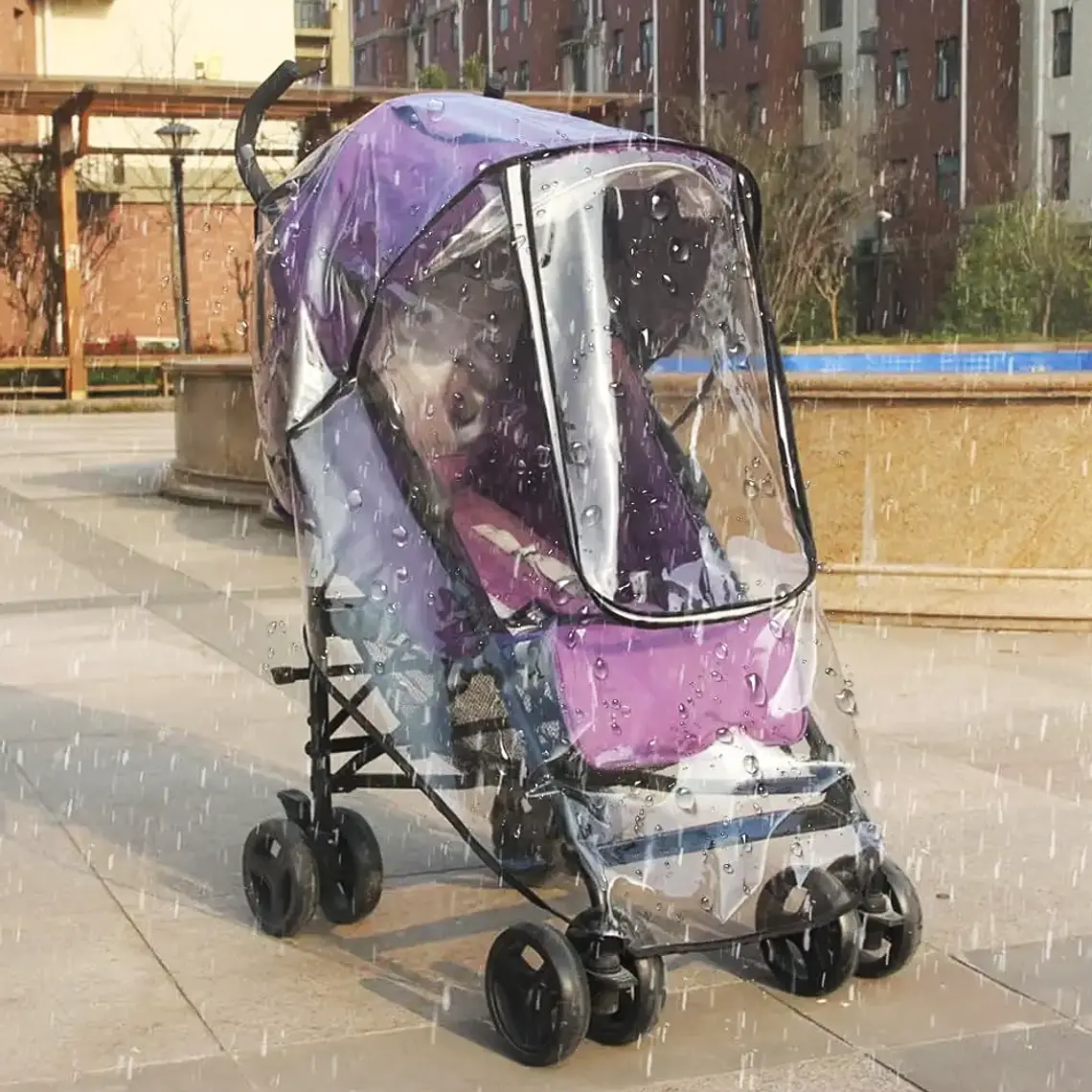 Cubre Coche Impermeable Universal con Ventanilla y Cierre 6