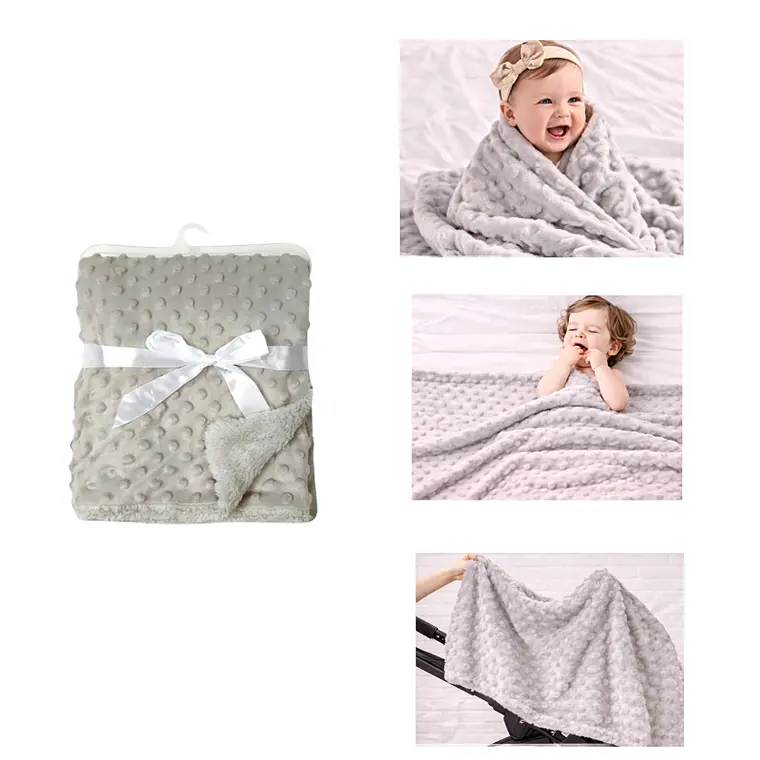 Manta Polar Reversible para Bebé 100x75 cm - Extra Suave y Confortable 4