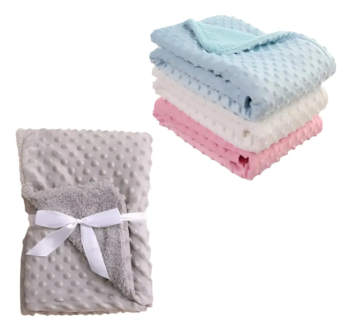 Manta Polar Reversible para Bebé 100x75 cm - Extra Suave y Confortable 5