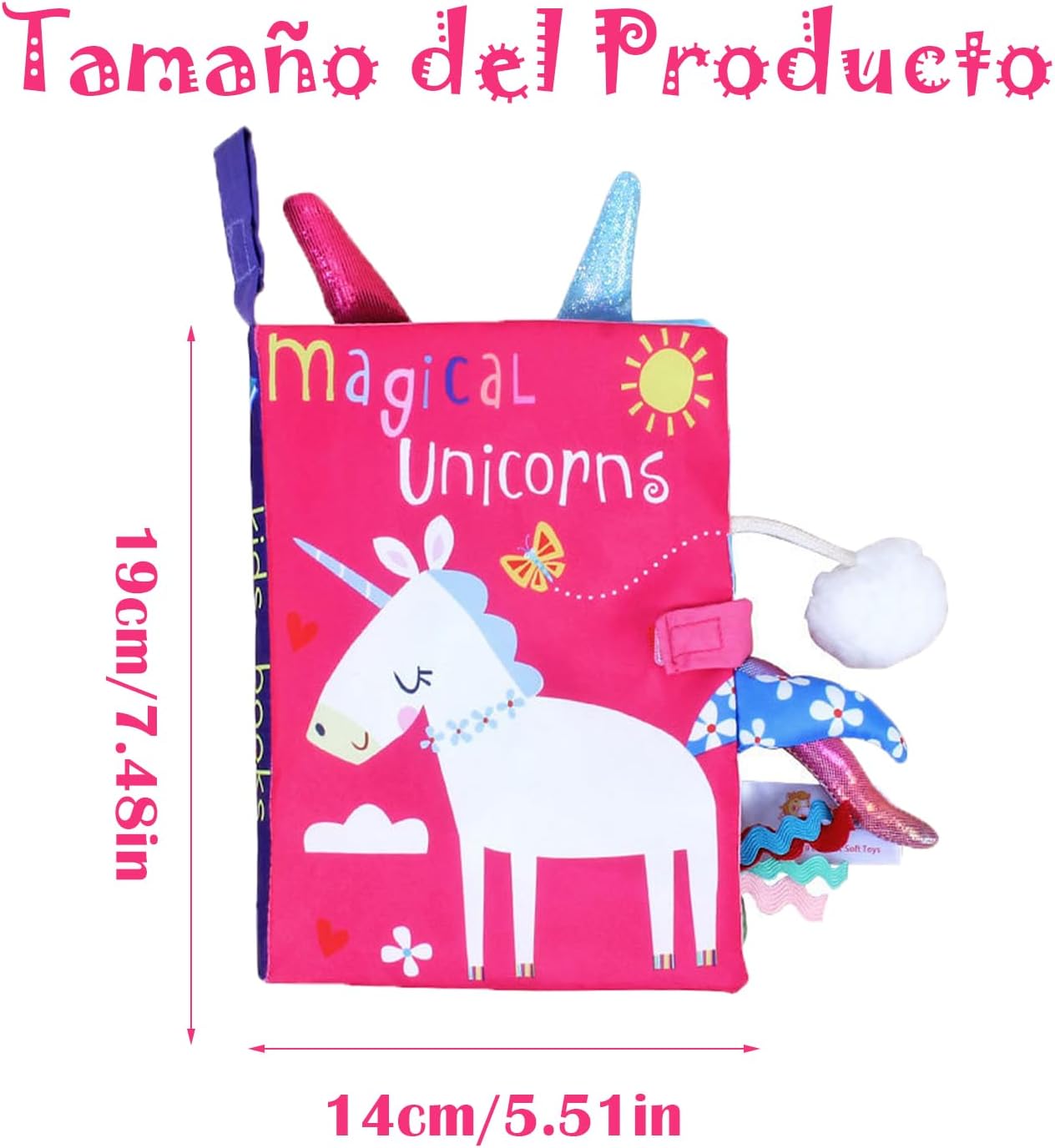 Libro Sensorial para Bebé de Tela - Juguete Didáctico Montessori 3