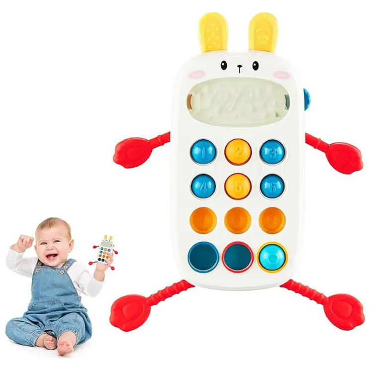 Teléfono Didáctico para Bebé y Juguete Sensorial Montessori 4