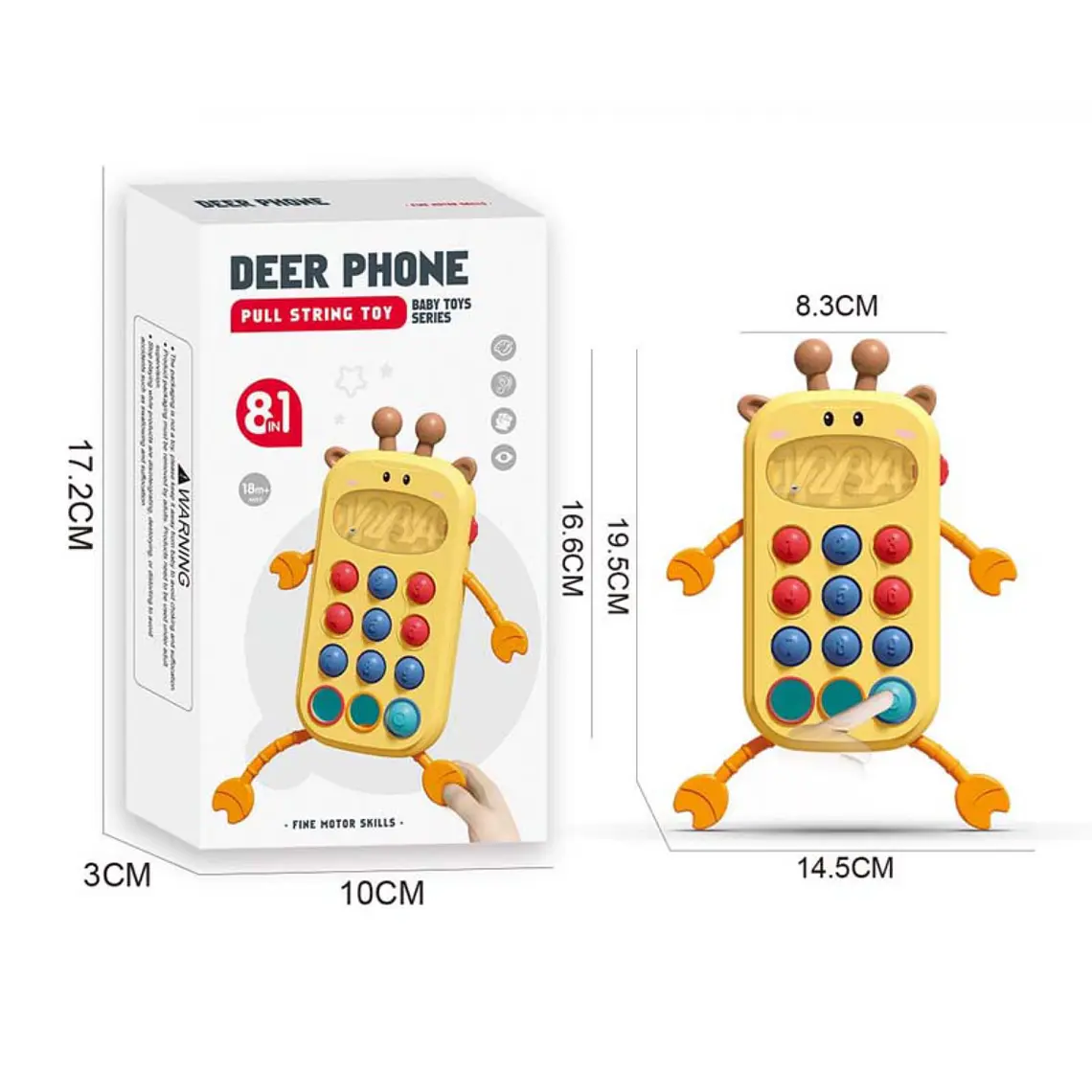 Teléfono Didáctico para Bebé y Juguete Sensorial Montessori 3