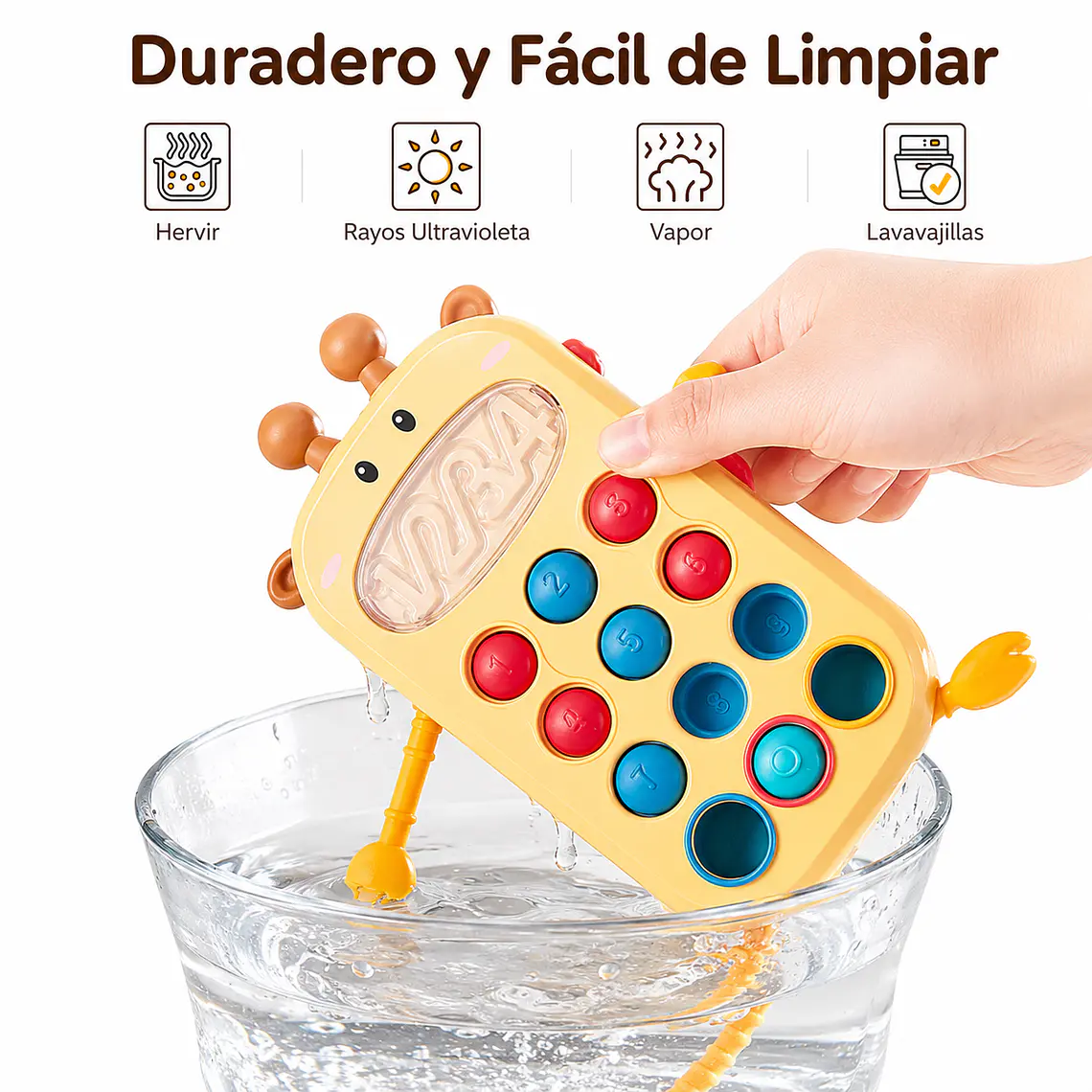 Teléfono Didáctico para Bebé y Juguete Sensorial Montessori 10