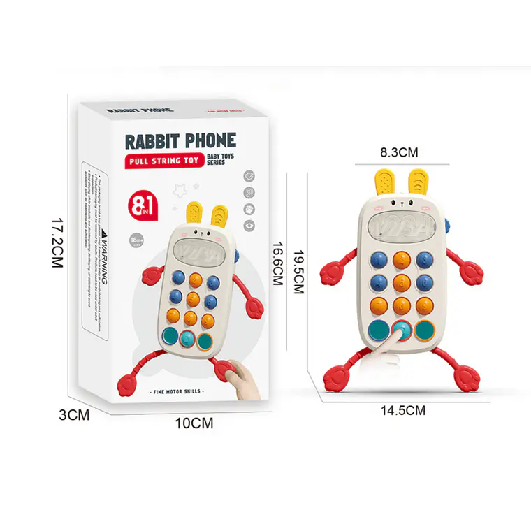 Teléfono Didáctico para Bebé y Juguete Sensorial Montessori 6