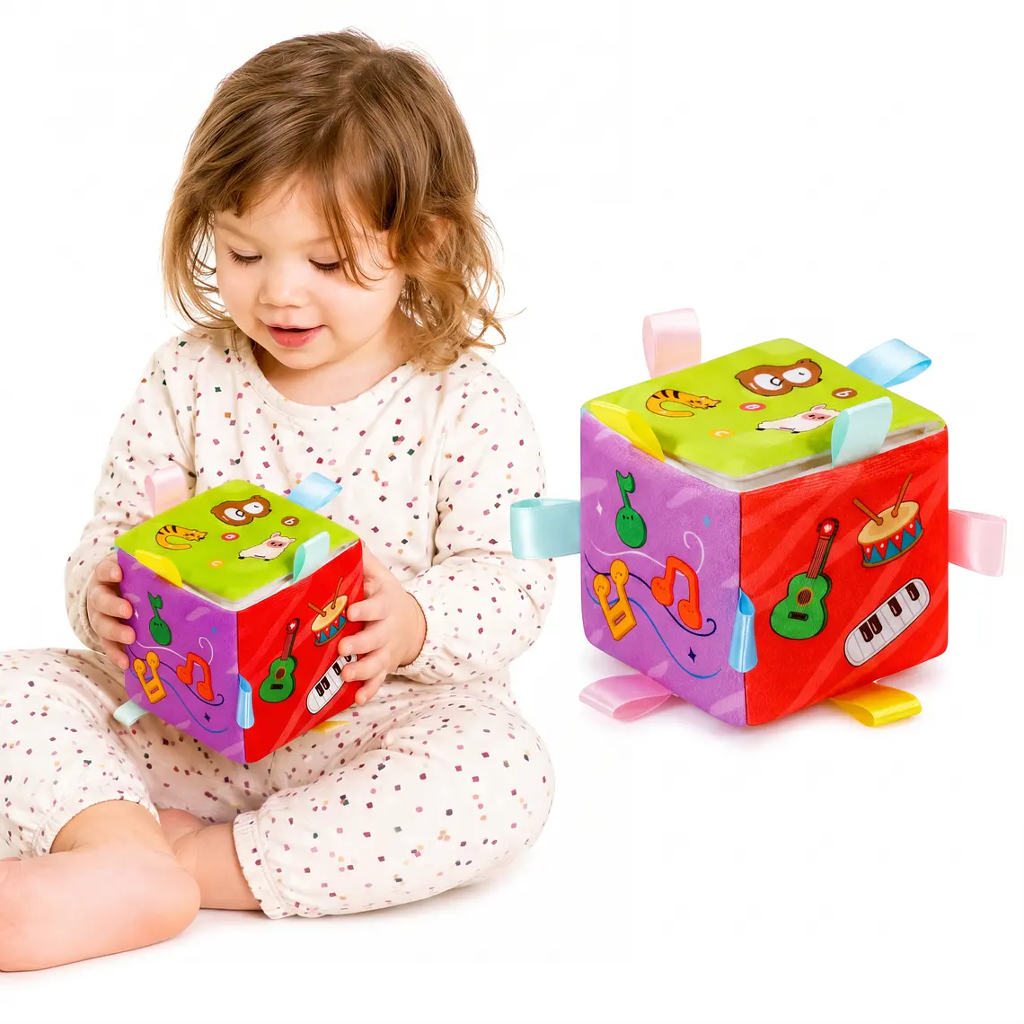 Cubo Didáctico Musical 6 en 1 para Bebés con Luces y Sonidos Montessori 1