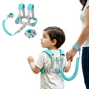Arnés Correa de Seguridad Anti Pérdida para Niños y Pulsera Ajustable