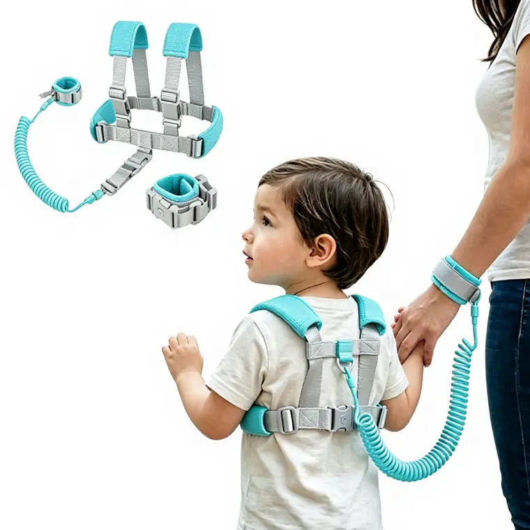 Arnés Correa de Seguridad Anti Pérdida para Niños y Pulsera Ajustable 1