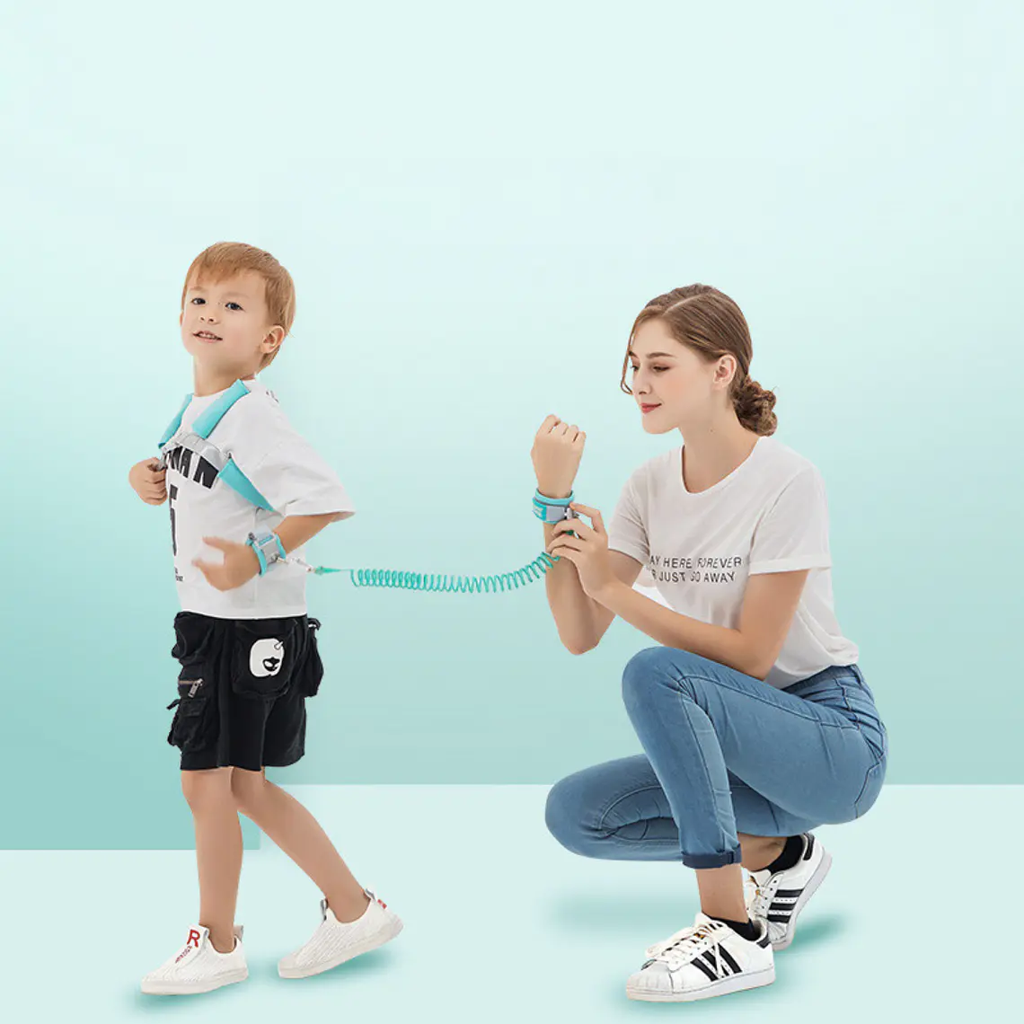 Arnés Correa de Seguridad Anti Pérdida para Niños y Pulsera Ajustable 6