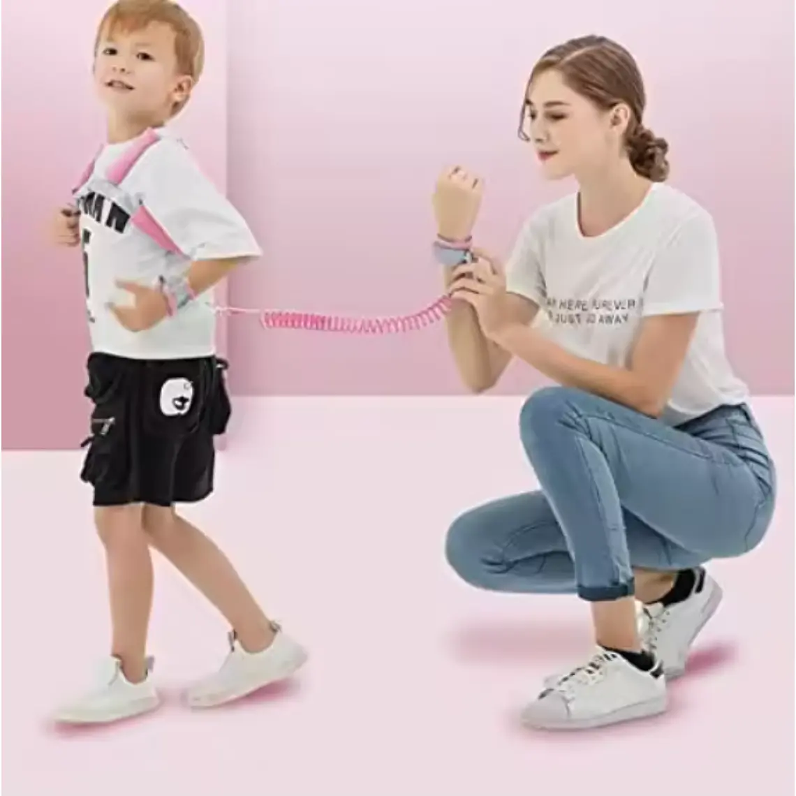 Arnés Correa de Seguridad Anti Pérdida para Niños y Pulsera Ajustable 12