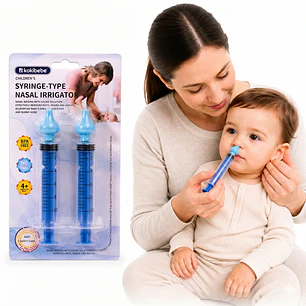 Jeringa Lavado Nasal Bebé 10ml Boquilla Suave Pack 2 | Bluekids 