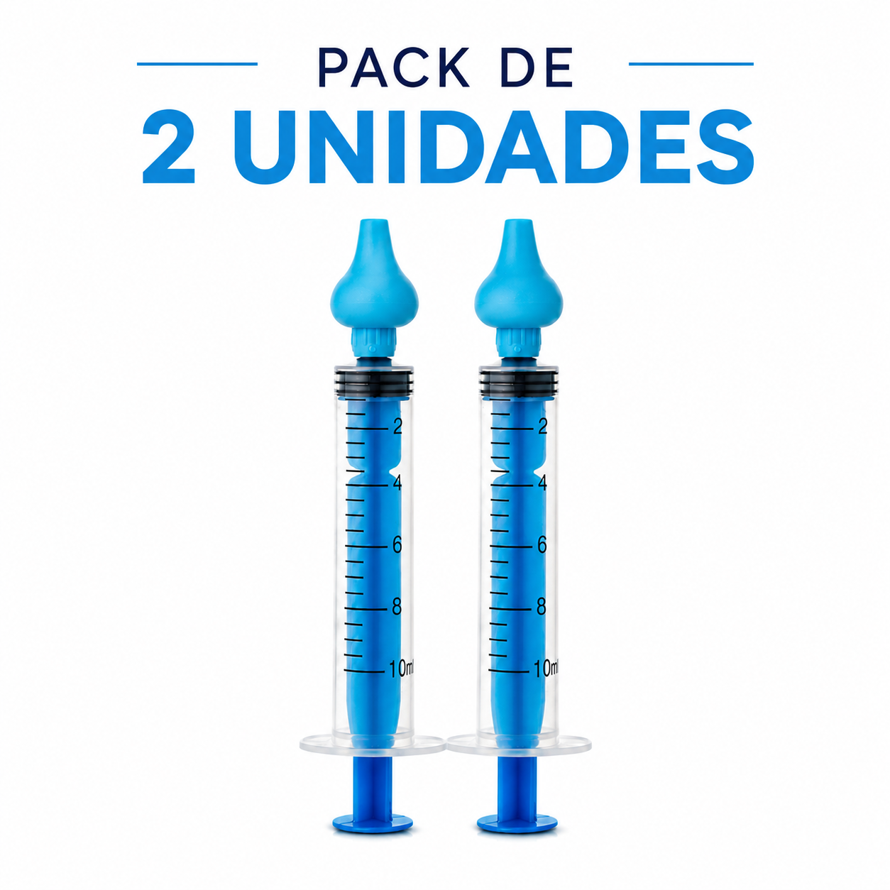 Jeringa Lavado Nasal Bebé 10ml Boquilla Suave Pack 2 | Bluekids  2